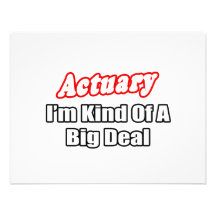 Actuary...Big Deal Personalized Announcements