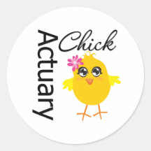 Actuary Chick Stickers