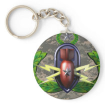 ACU EOD Badge Key Chain