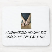 Acupuncture healing the world mousepads