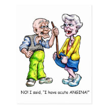 Acute Angina Post Card