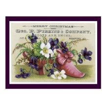 Ad Label Perkins Company Victorian Postcard
