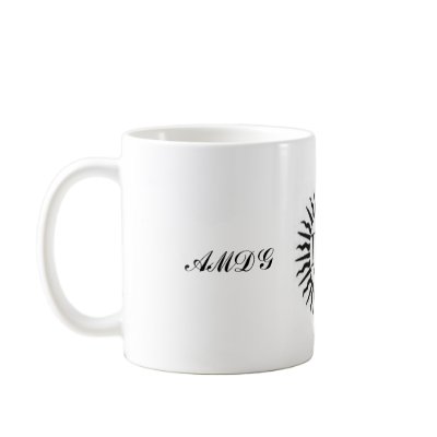 Ad majorem dei gloriam coffee mugs by Techie0427