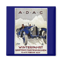 ADAC Vintage Automobile Advertisement 1925 Refrigerator Magnets
