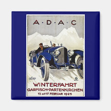 ADAC Vintage Automobile Advertisement 1925 Refrigerator Magnets