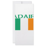 Adair Irish Flag Rack Card Template