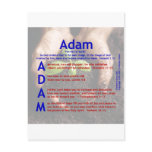 Adam Acrostic Postcards
