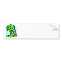 Adam and Eve Christian artwork Bumper Stickers