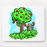 Adam and Eve Christian artwork Mousepads