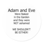 Adam and Eve stickers