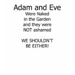 Adam and Eve t-shirts