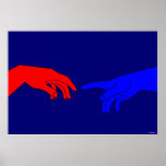 Adam and God Print