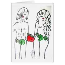 Adam & Eve Greeting Card