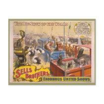 Adam Forepaugh and Sells Brothers Circus Poster