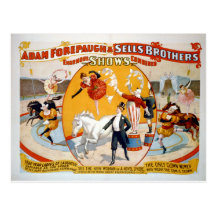 Adam Forepaugh & Sells Brothers Postcard