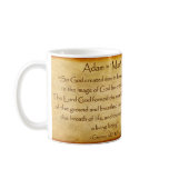 ADAM Hebrew Name Mug