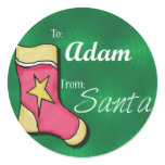 Adam Personalised Christmas Label2