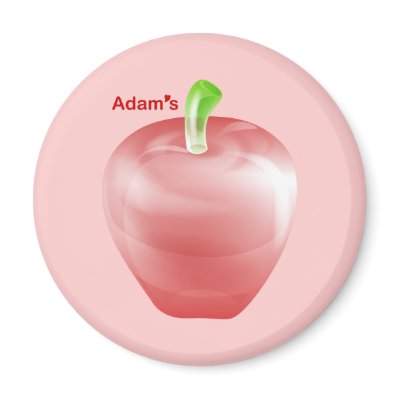 Adam's Apple Fridge Magnet by tshirtdujour
