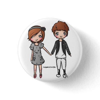 Adams Couple Button by AdamsCoupleForum