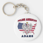 Adams Massachusetts Polish Key Chain