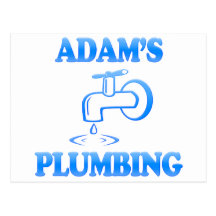 Adam's Plumbing Postcard