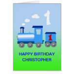 Add a name to a 1st birthday card
