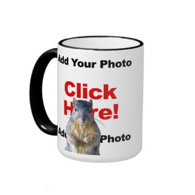 Add A Squirrel Custom Photo Mug by MisterSquirrel