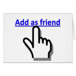 Add as friend card