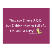 ADD full of Kitty Humour Post Cards