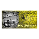 Add Image Halloween Photo Card Yellow
