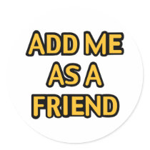 Add me as a friend sticker