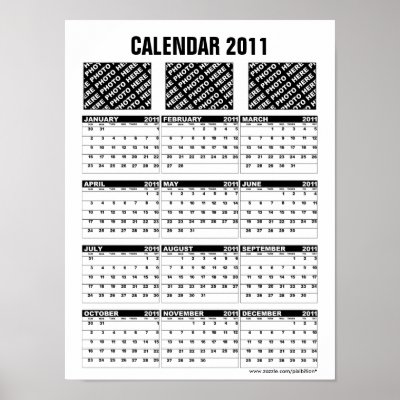 Add Photo Calendar 2011 Poster B by pixibition