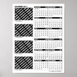 Add Photo Calendar 2011 Poster With Photo Caption