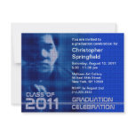 Add Photo Class of 2011 Invitation Sci fi Blue 7