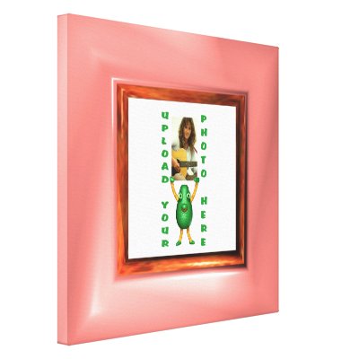 Add photo to Square photo frame canvas wrap by ValxartBorders