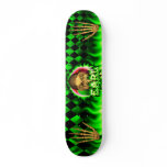 . Add your own custom text and images to this skul Custom Skateboard