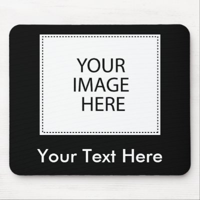 Add Your Own Image Or Text Mousepads by CustomizeIt