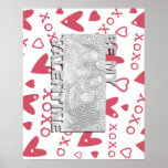 Add your Photo Be My Valentine Cut Out Frame - XOX Print