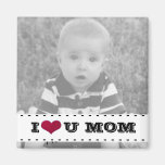 Add Your Photo, I Love You Mum Magnet