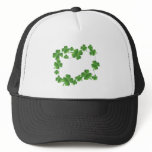 Add your text, shamrock design mesh hats