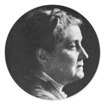 Addams ~ Jane Addams Nobel Peace Laureate Round Sticker