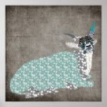Addax Art Grey Poster