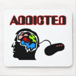 Addicted-Gamer Brain Plug In Mousepad