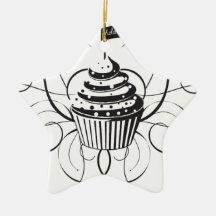 "Addicted to Cupcakes" Christmas Ornaments