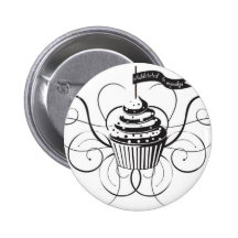 "Addicted to Cupcakes" Pins