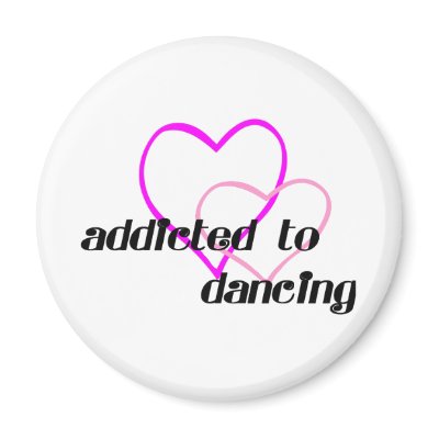 Addicted to Dancing T-shirts and Gifts. Fridge Magnets by leigh10970