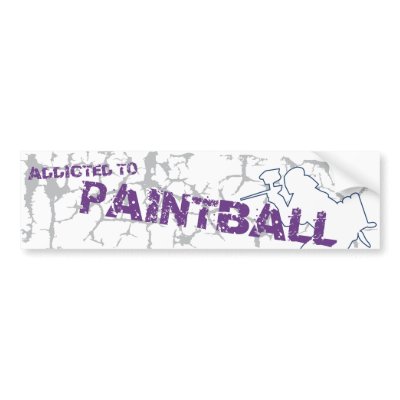 Addicted to Paintball Sticker by Ninche