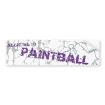 Addicted to Paintball Sticker bumper stickers