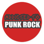 addicted to punk rock music guys girls stickers