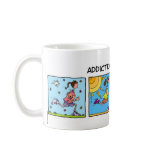 addicted to running (woman) mugs